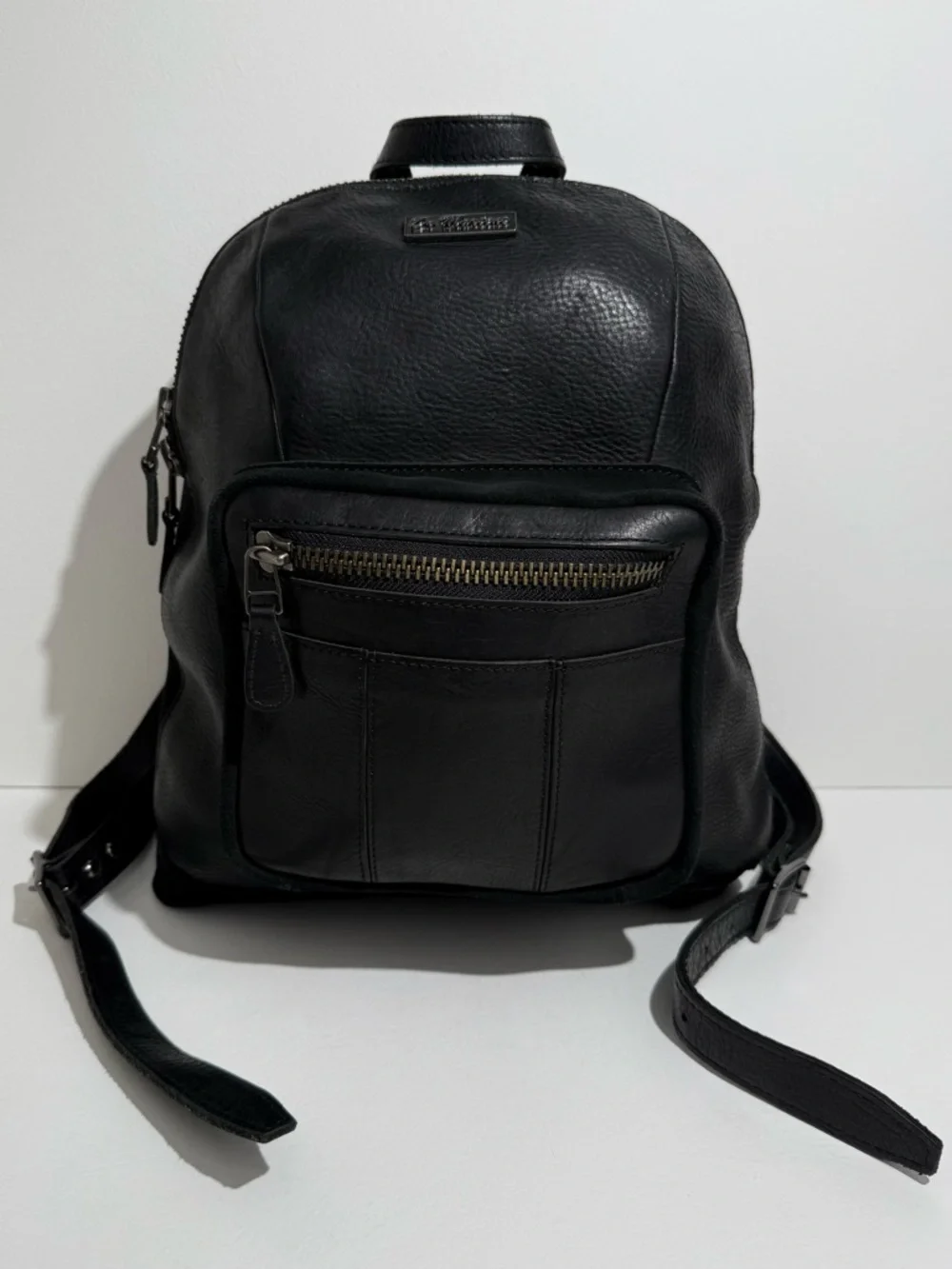 Dr. Martens Harness Backpack Black Leather Slouch Bag